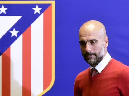 Guardiola, em entrevista coletiva.