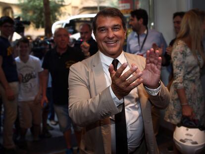 Joan Laporta, durante un acto en 2015.