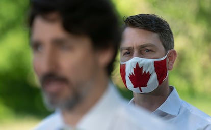 El diputado canadiense William Amos, en una imagen del pasado 19 de junio en Chelsea (Quebec).