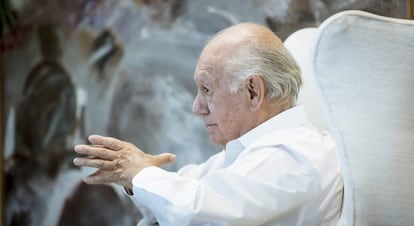 Ricardo Lagos, durante la entrevista el pasado viernes en Santiago de Chile.