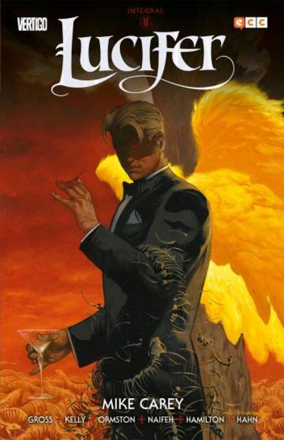 Portada de uno de los tomos integrales de 'Lucifer', con guion de Mike Carey.