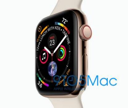 Imagen filtrada del Apple Watch de cuarta generación