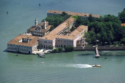 Isla de San Servolo, donde se encuentra el museo de la Locura de Venecia.