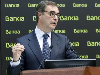 El consejero delegado de Bankia, José Sevilla, presenta los resultados de la entidad hasta septiembre.