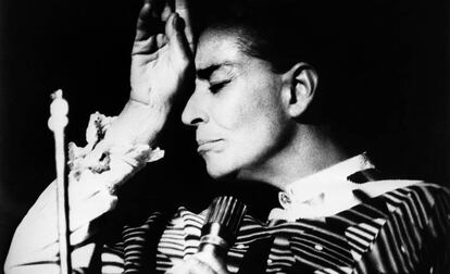 La cantante mexicana Chavela Vargas.