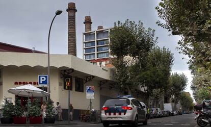 La calle Vilà i Vilà junto al Paral·lel de Barcelona