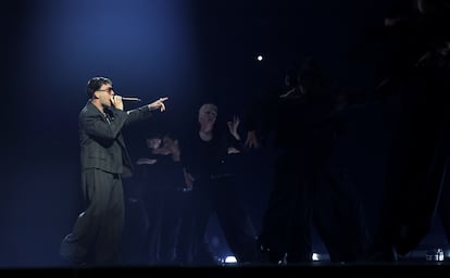 El músico canario en la primera de las tres noches en Movistar Arena, Madrid.  