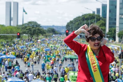 Protesto em Brasília.