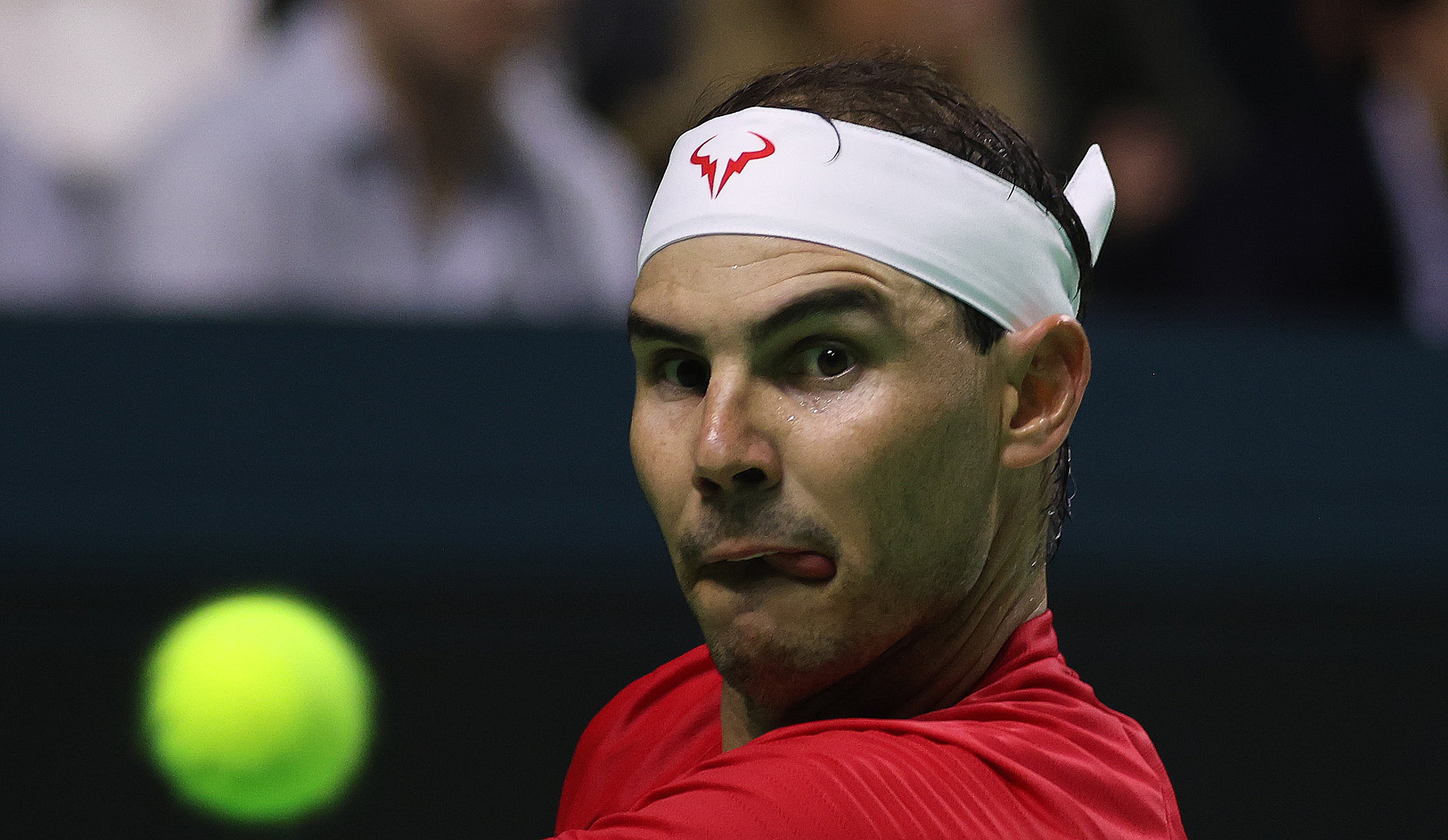 Nadal, durante el partido.