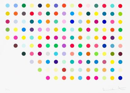 Damien Hirst. Meprobamate, 2011.(C) Damien Hirst and Science Ltd. All rights reserved, DACS. Courtesy Gagosian Gallery