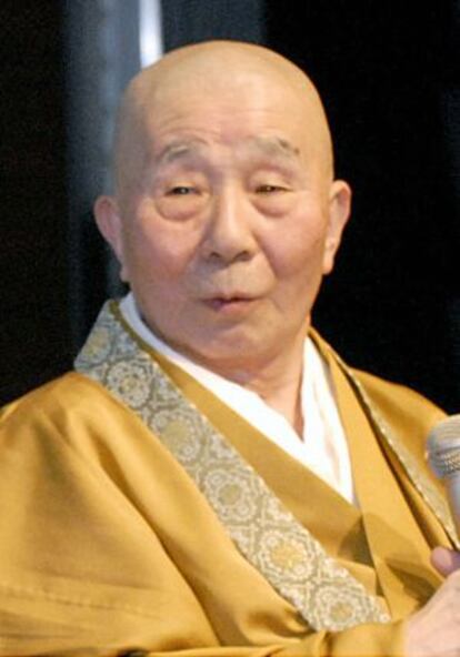 El monje budista Yusai Sakai, en 2007 en Tokio. 