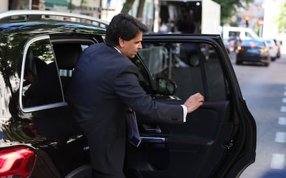 Alberto González Amador, a su llegada al Tribunal Supremo este viernes.