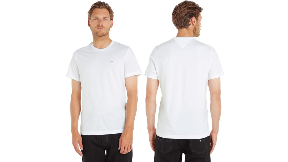 Camiseta básica de manga corta, de Tommy Hilfiger.