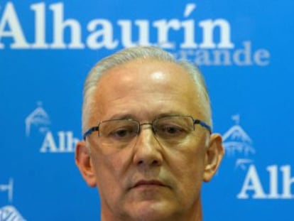 El alcalde de Alhaurín el Grande, Juan Martín Serón, esta mañana.