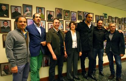 Gran parte del elenco artístico de 'Giovanna D'Arco', en Bilbao.