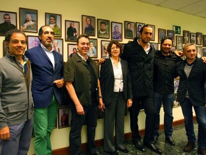 Gran parte del elenco artístico de 'Giovanna D'Arco', en Bilbao.