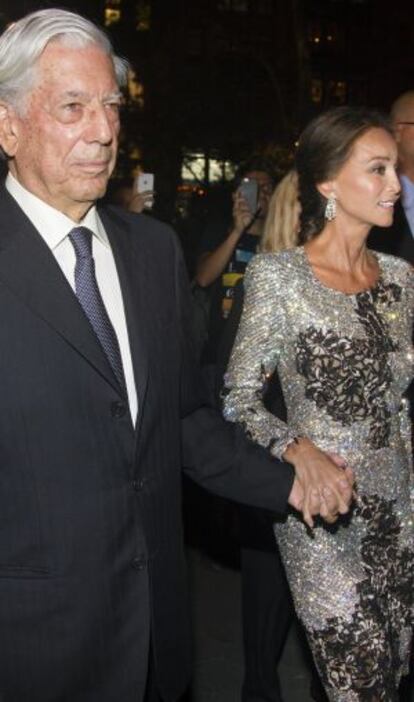 Mario Vargas Llosa e Isabel Preysler, en Nueva York.