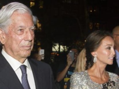 Mario Vargas Llosa e Isabel Preysler, en Nueva York.