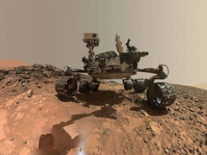 Curiosity, el robot de la NASA que recorre Marte. 