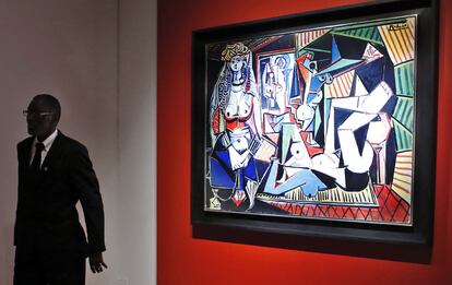 'Les femmes d'Alger', la obra de Picasso que ha batido un nuevo récord en subasta pública. La casa Christie’s en Nueva York vendió el cuadro, de 1955, por 179,3 millones de dólares (160,8 millones de euros).