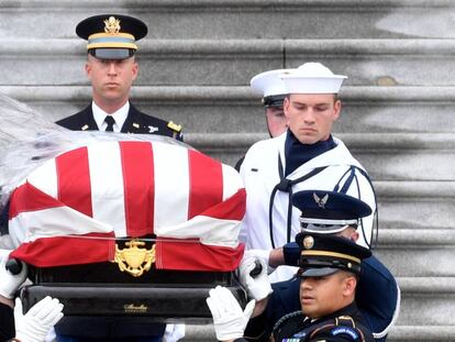 El funeral de John McCain, en imágenes