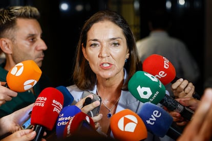 La portavoz del PSOE en el Ayuntamiento de Madrid, Reyes Maroto, en una imagen de archivo. 