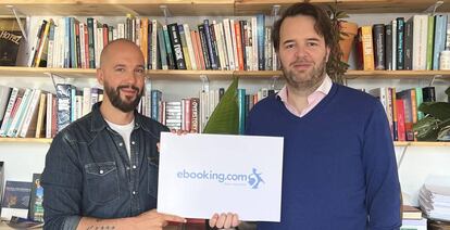Juan Ángel Martín y Toni Raurich, dos de los fundadores de Ebooking.com