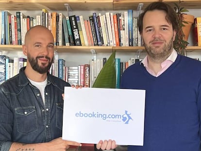 Juan Ángel Martín y Toni Raurich, dos de los fundadores de Ebooking.com