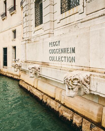 Fachada del museo dedicado a la Colección Peggy Guggenheim, en el Gran Canal.