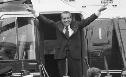 Richard Nixon fue el trigésimo séptimo mandatario de EE UU. Su periodo inició en 1969 y concluyó en 1974, año en el que dimitió.