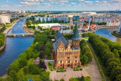 La ciudad portuaria de Kaliningrado, Rusia en la actualidad.