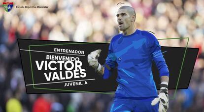 Anuncio del fichaje de Valdés en la web de la ED Moratalaz