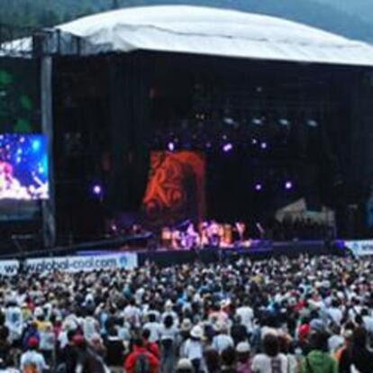 Concierto en un festival de verano