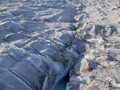 El glaciar Helheim, en Groenlandia, en una imagen tomada por Greenpeace en agosto de 2009.