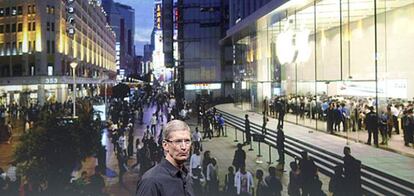 Tim Cook, en un momento de la presentación