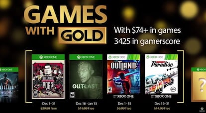 juegos xbox gold diciembre