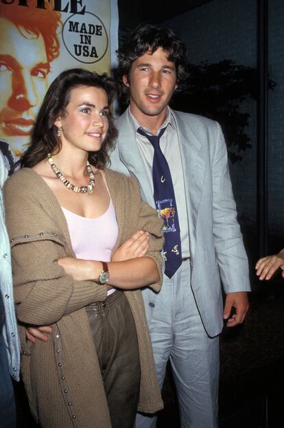 Valrie Kaprisky y Richard Gere en 1983. Juntos protagonizaron 'Vivir sin aliento'.