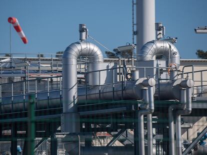 Imagen del gaseoducto Nord Stream en Lumbin, Alemania.