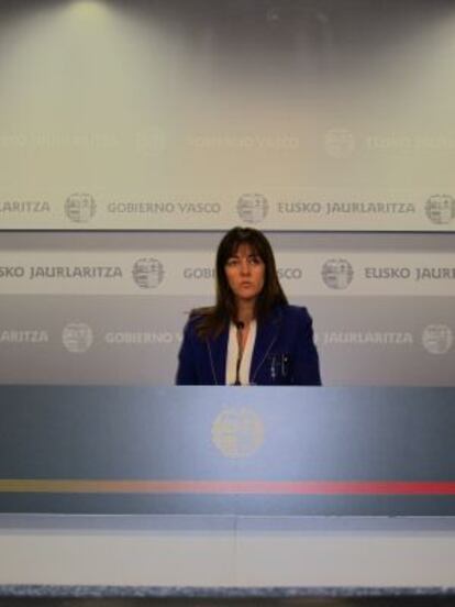 La portavoz del Gobierno vasco, Idoia Mendia.