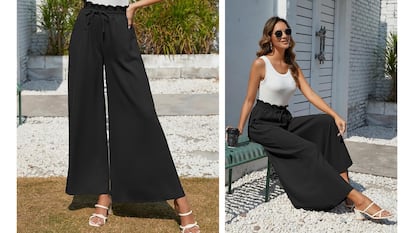These palazzo pants for women go with everything.