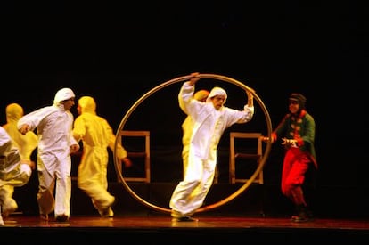 Inauguración del festival del circo Trapezi en Reus, Tarragona.