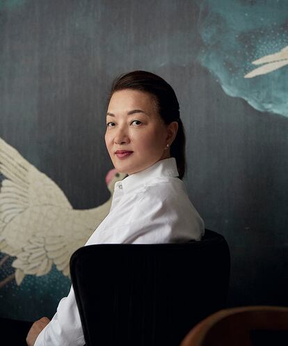 María Li Bao, en su restaurante China Crown, en Madrid.