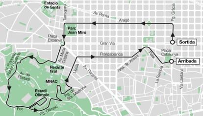 Mapa del recorregut de la cursa.