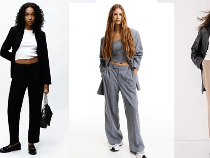 Tres modelos de pantalones de vestir para mujer que se llevarán esta temporada. LEFTIES/H&M