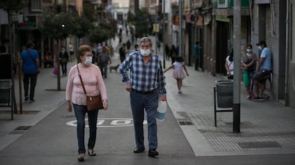 El barri de la Torrassa, de l'Hospitalet, el passat mes de maig, en plena pandèmia.