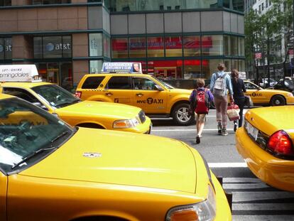 Nueva York tiene una flota de taxis de 13.000 veh&iacute;culos.