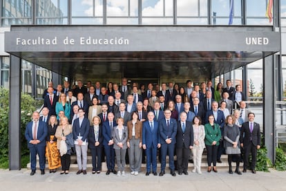 Reunión del Consejo de Universidades, con la ministra Diana Morant en el centro este lunes.