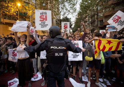 Concentración en favor de la independencia de Cataluña, el pasado 20 de septiembre.