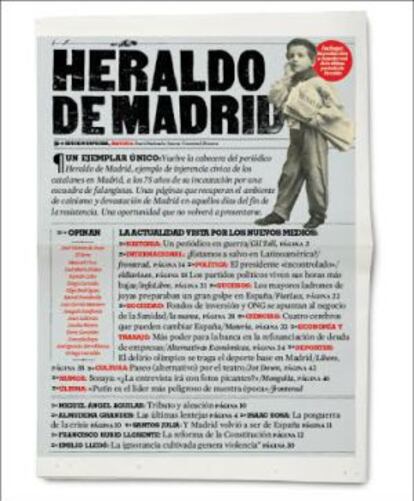 Portada del especial 'Heraldo de Madrid'.