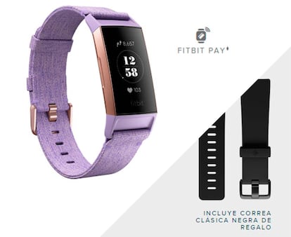 La edición especial de Fitbit Charge 3 llega con una correa con NFC integrado para hacer pagos